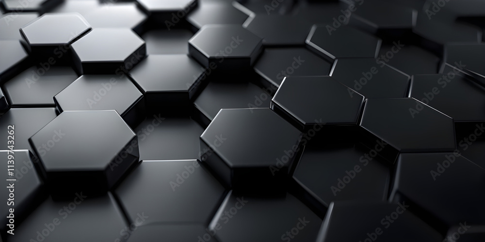 Futuristic Hexagonal Digital Design: Vibrant 3D Shapes Illuminated in Pink and Blue, with Dynamic Light Particles on a Dark Background Futuristic Hexagonal Digital Design: Vibrant 3D Shapes Illuminated in Pink and Blue, with Dynamic Light Particles on a Dark Background