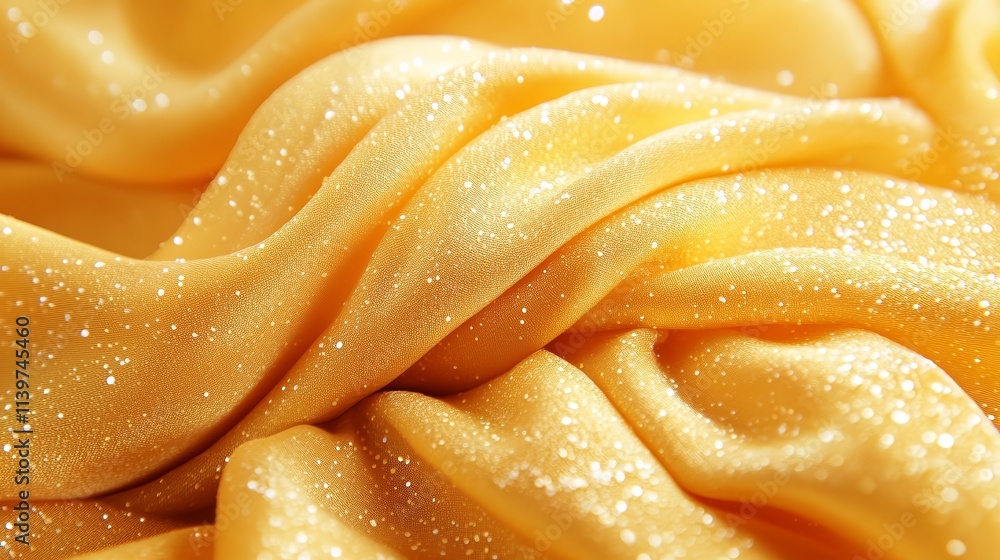 Golden fabric texture background