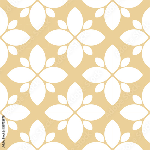 Seamless abstract floral pattern. Vector Illustration.