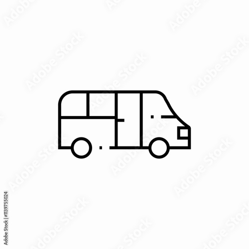 Wallpaper Mural mini van icon sign vector Torontodigital.ca