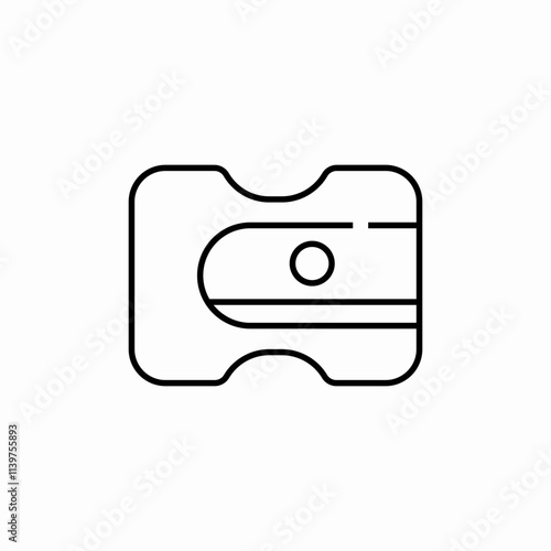 pencil sharpener icon sign vector