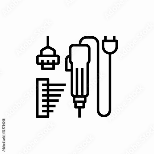 perforator construction icon sign vector