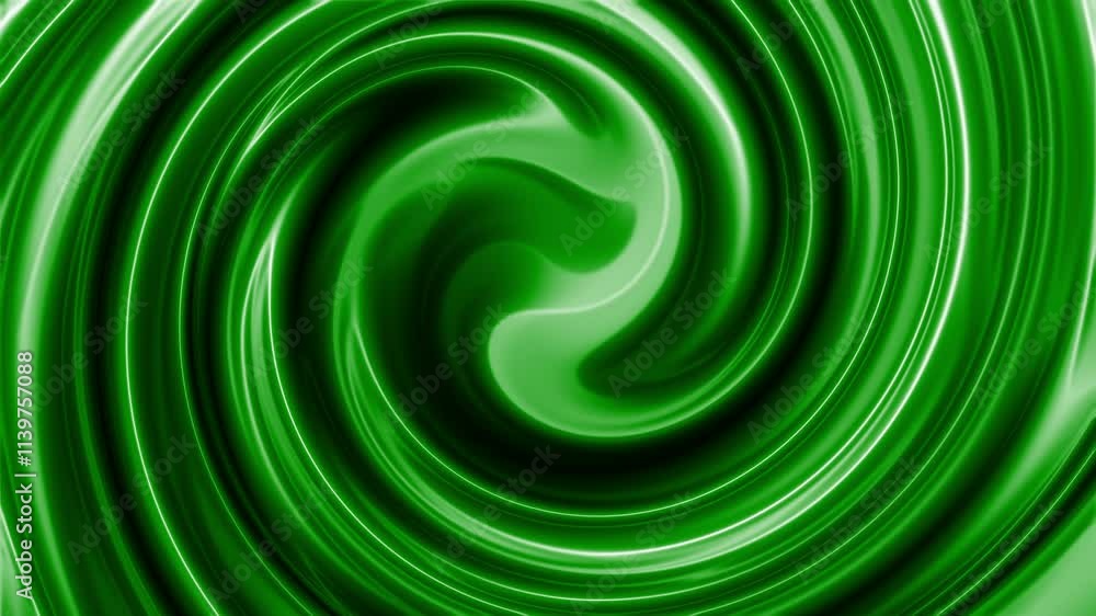 Green swirling circles animation creates a hypnotic spiral effect Green swirling circles animation creates a hypnotic spiral effect