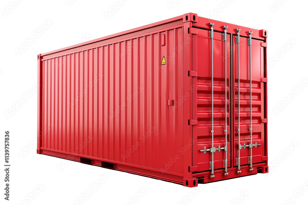 Red Shipping Container for Transport and Storage Red Shipping Container for Transport and Storage