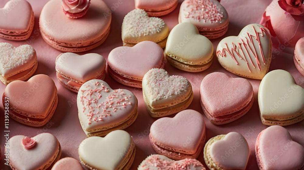 heart shaped candy, ai generated heart shaped candy, ai generated