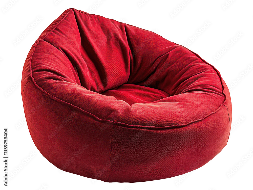 Cozy Red Bean Bag Chair for Relaxation and Comfort Cozy Red Bean Bag Chair for Relaxation and Comfort