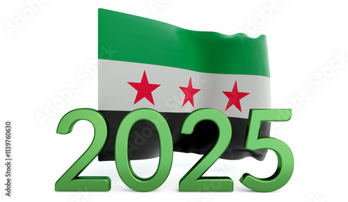 2025 Syrian rebels flag photo