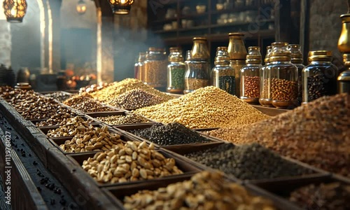 Aromatic Abundance The Spice Merchants Exotic Bazaar Display