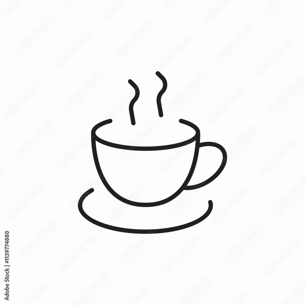 cup coffee icon sign vector cup coffee icon sign vector