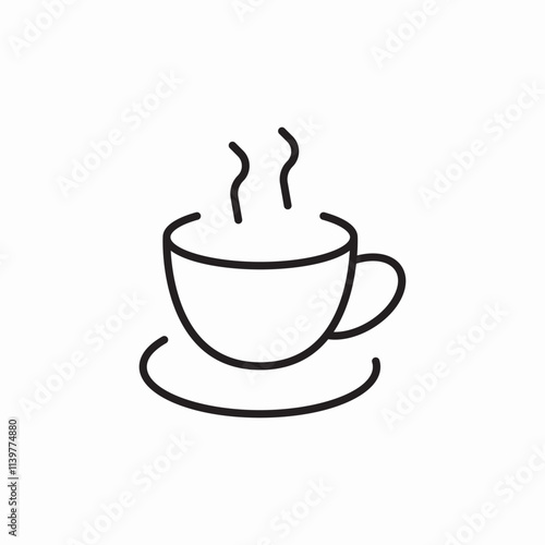 cup coffee icon sign vector