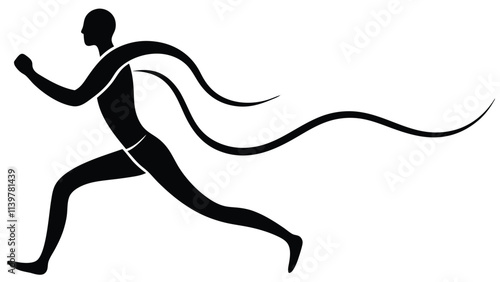 Silhouette of a Person in Motion