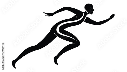 Silhouette of a Person in Motion