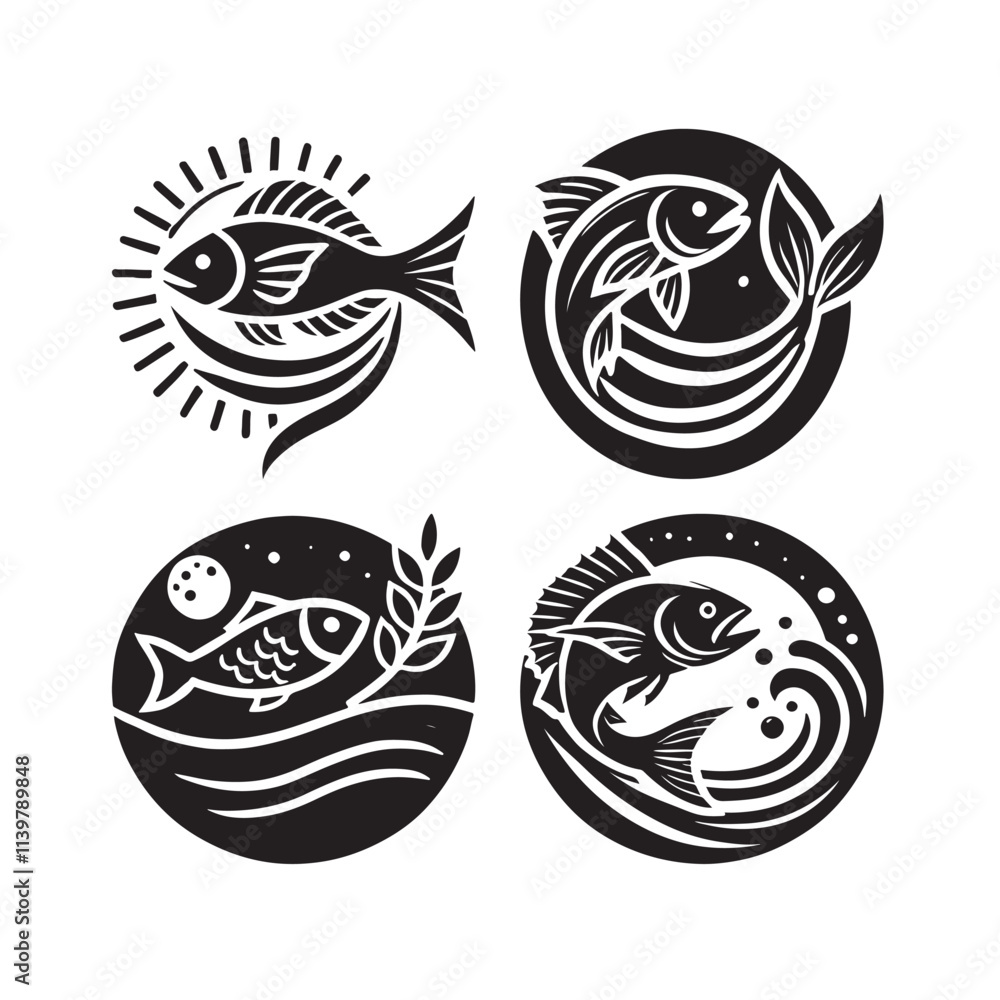 black and white fish black and white fish