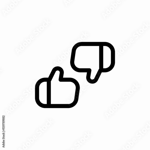 like dislike reactions icon sign vector