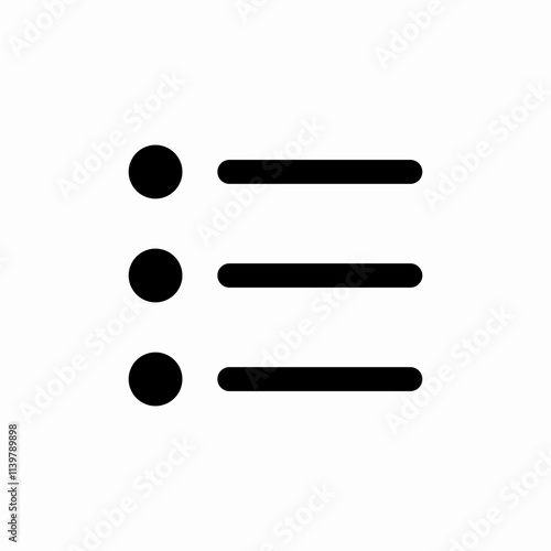 list radio button icon sign vector