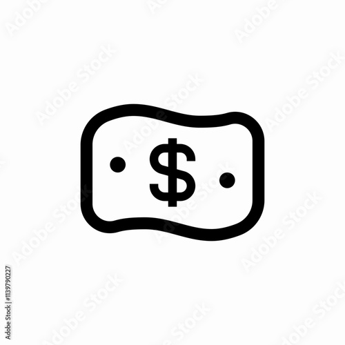 money cash icon sign vector
