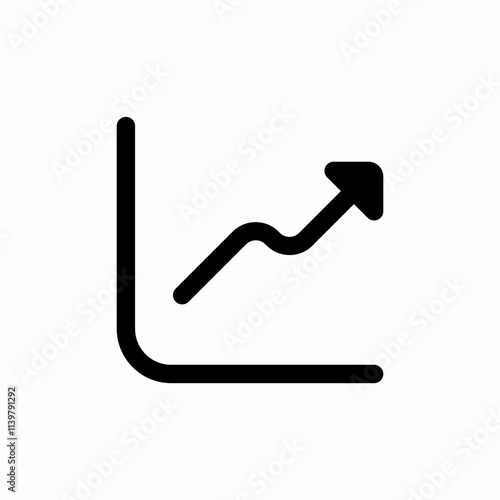 statistics ascending icon sign vector