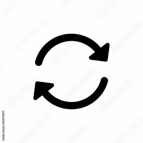 synchronization arrows icon sign vector