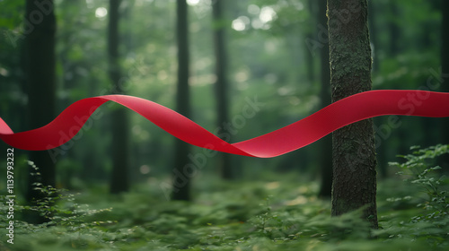 Crimson Ribbon in the Fores...