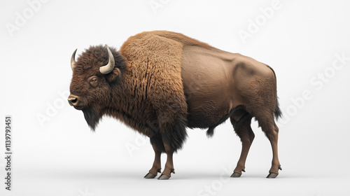 Majestic Bison Standing Tal...