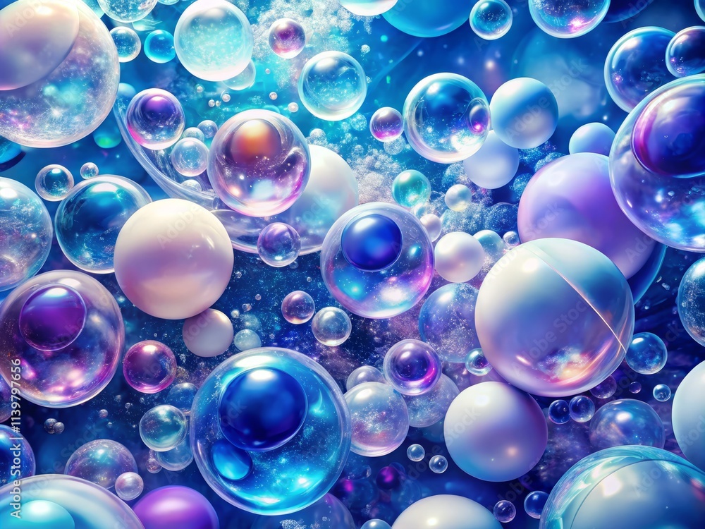 Stunning Bird's Eye View Abstract Background: White, Blue, Purple Bubble Texture Wallpaper Stunning Bird's Eye View Abstract Background: White, Blue, Purple Bubble Texture Wallpaper