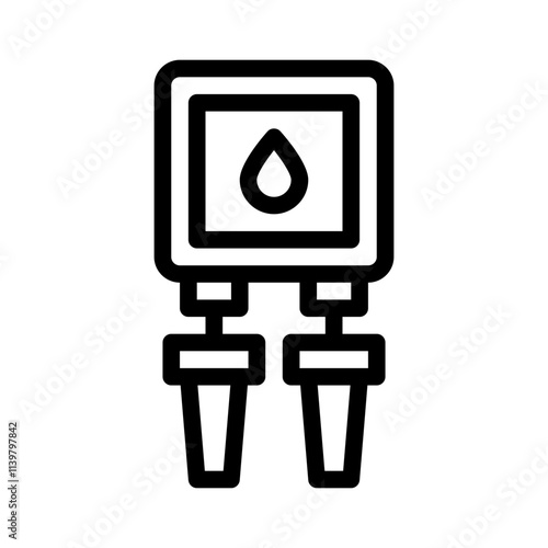 sediment filter line icon