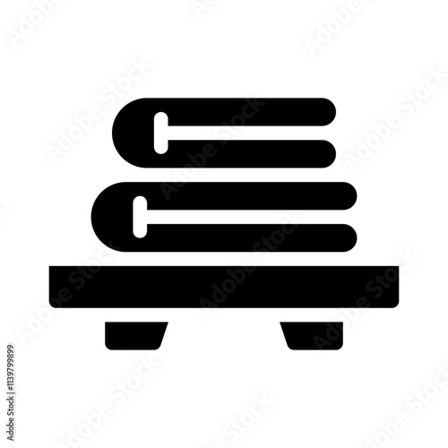 insulation blanket glyph icon