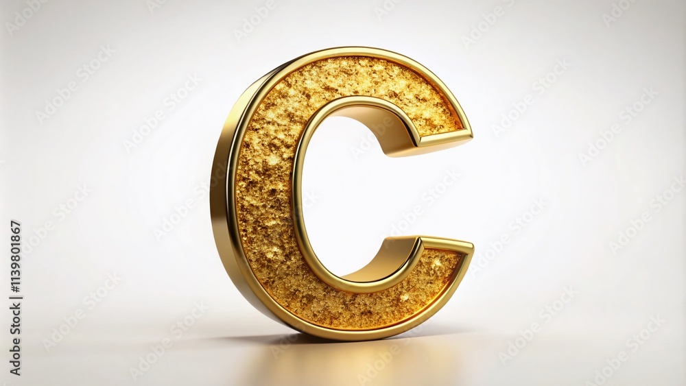 Stylish Golden C font, designed for candid photography clipart, set on a white background, great for elevating creative designs, branding concepts, and typography work. Stylish Golden C font, designed for candid photography clipart, set on a white background, great for elevating creative designs, branding concepts, and typography work.