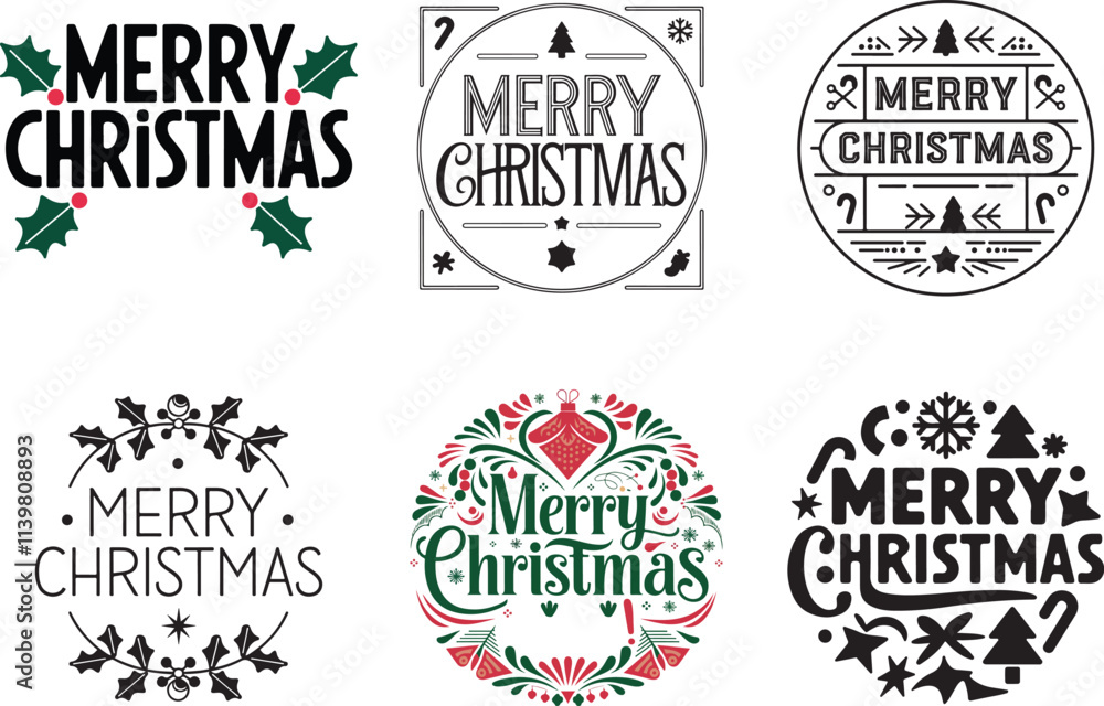 Fototapeta premium set of vintage labels and stamps