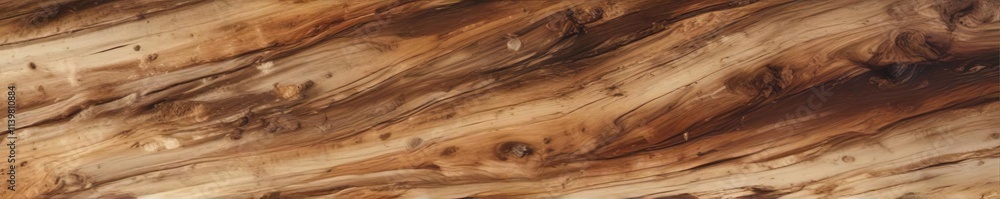 Naklejka premium Mottled earthy tones with hints of sepia and faded woodgrain texture, weathered effect, worn look, woodgrain texture