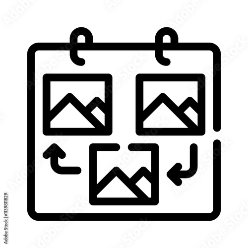 storyboard line icon