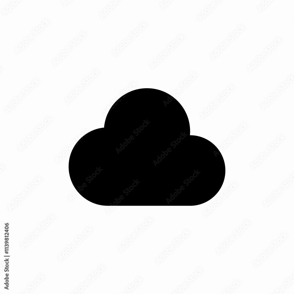 cloud data service icon sign vector cloud data service icon sign vector