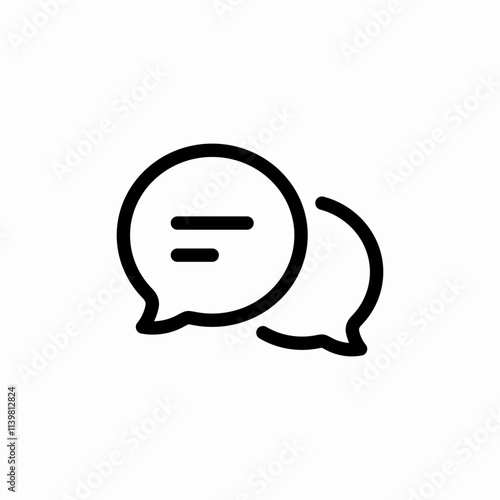 dialogue chat talk icon sign vector