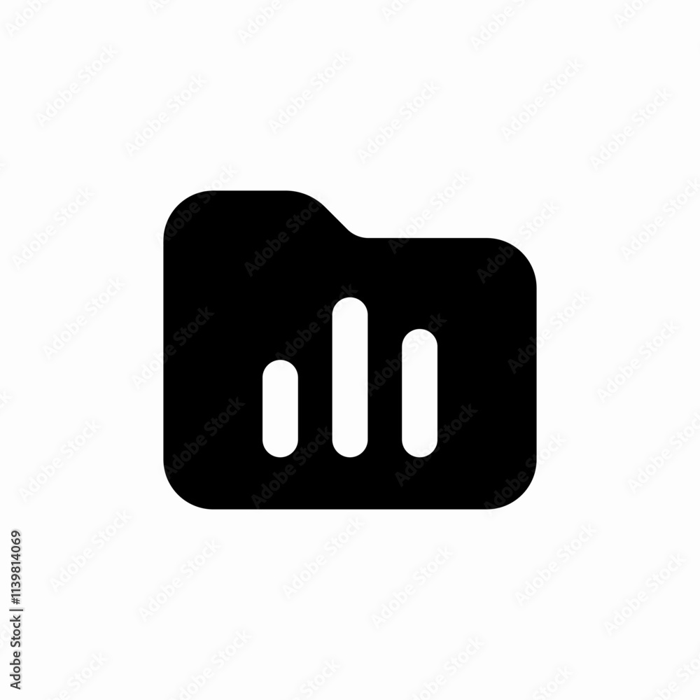 statistics folder icon sign vector statistics folder icon sign vector