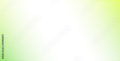 Halftone green dotted background. Abstract vector gradient dotted textured corners