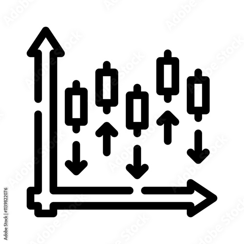 market volatility line icon