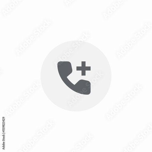 add call phone icon sign vector