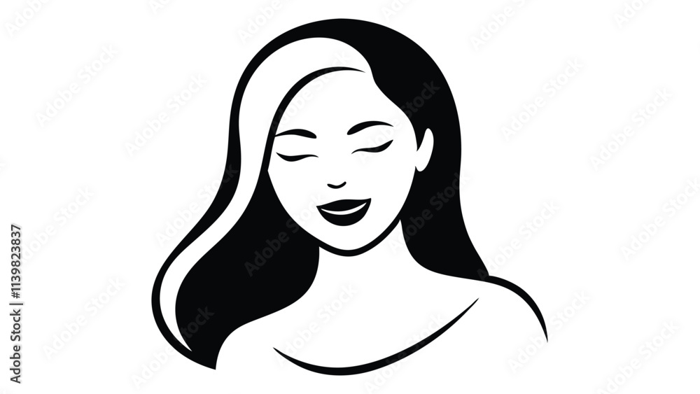Woman’s Face with One Eye Closed Woman’s Face with One Eye Closed