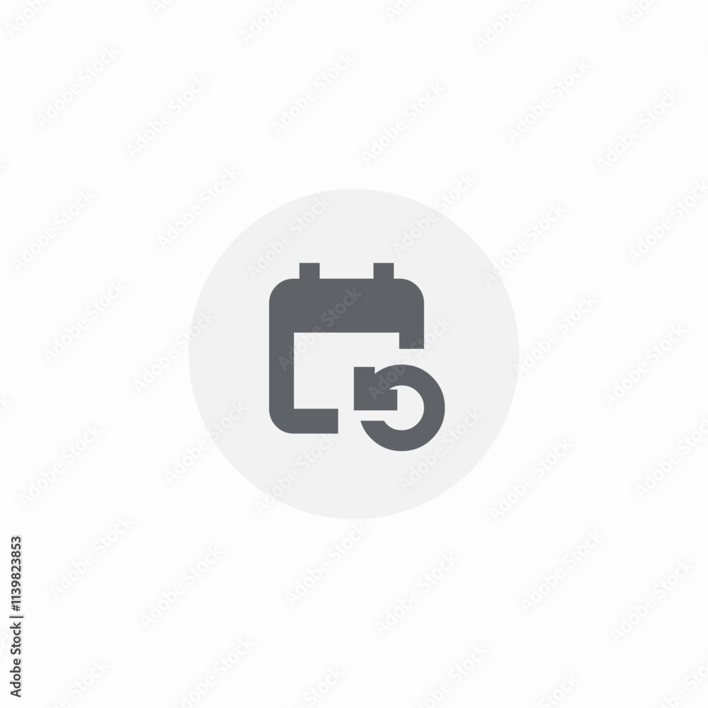 calendar backup icon sign vector calendar backup icon sign vector