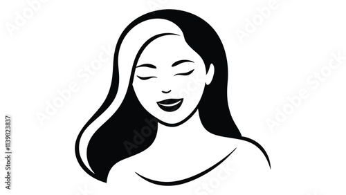 Woman’s Face with One Eye Closed