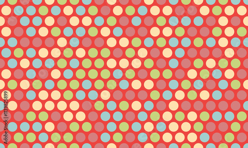 Polka dot vector design with a minimalist round shape pattern. Ideal for trendy fabric prints, wallpapers, and poster backgrounds with a simple geometric touch.