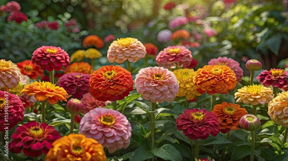 Zinnia Garden: A breathtaking display of vibrant colors, capturing the essence of nature's artistry. These delicate flowers bloom in a tapestry of hues, evoking a sense of tranquility and beauty. Zinnia Garden: A breathtaking display of vibrant colors, capturing the essence of nature's artistry. These delicate flowers bloom in a tapestry of hues, evoking a sense of tranquility and beauty.