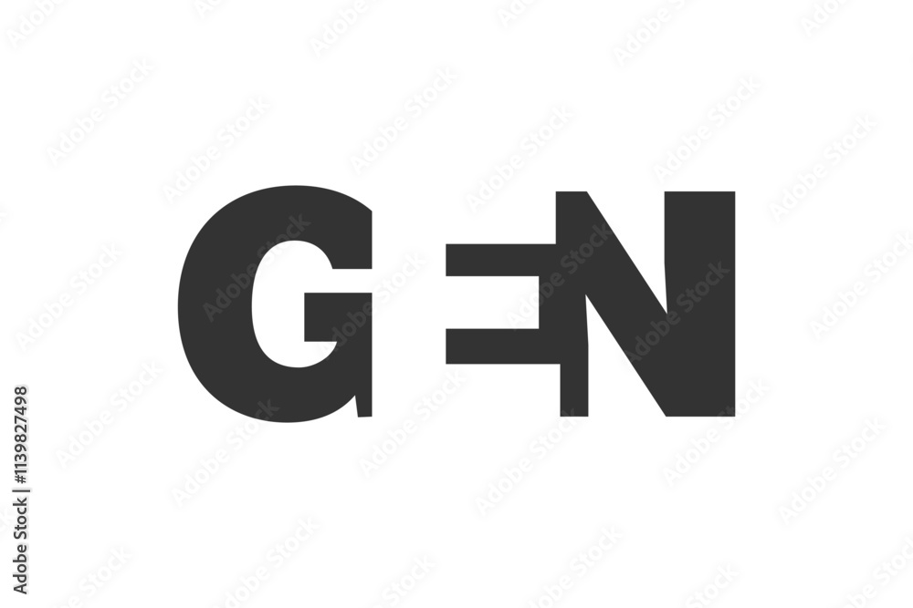 GEN logo design. Initial letter G E N bold font style for tech startups, consulting, corporate branding. Creative company name, headlines typography identity, trendy logotype. GEN logo design. Initial letter G E N bold font style for tech startups, consulting, corporate branding. Creative company name, headlines typography identity, trendy logotype.