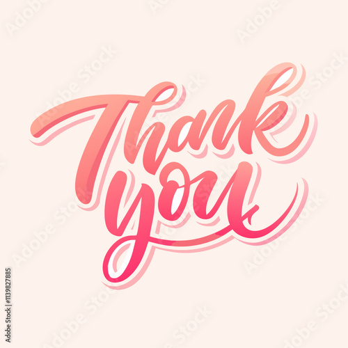 Thank You handwritten inscription vector illustration (12)