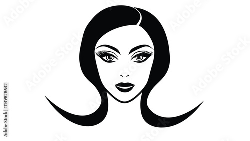 Woman's Face with Bold Eyelashes