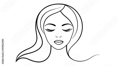 Woman's Face with Bold Eyelashes