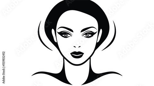 Woman's Face with Bold Eyelashes