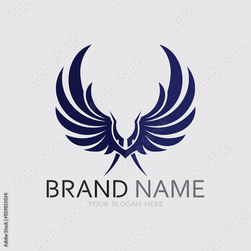 Wings logo vector icon symbol illustration design template