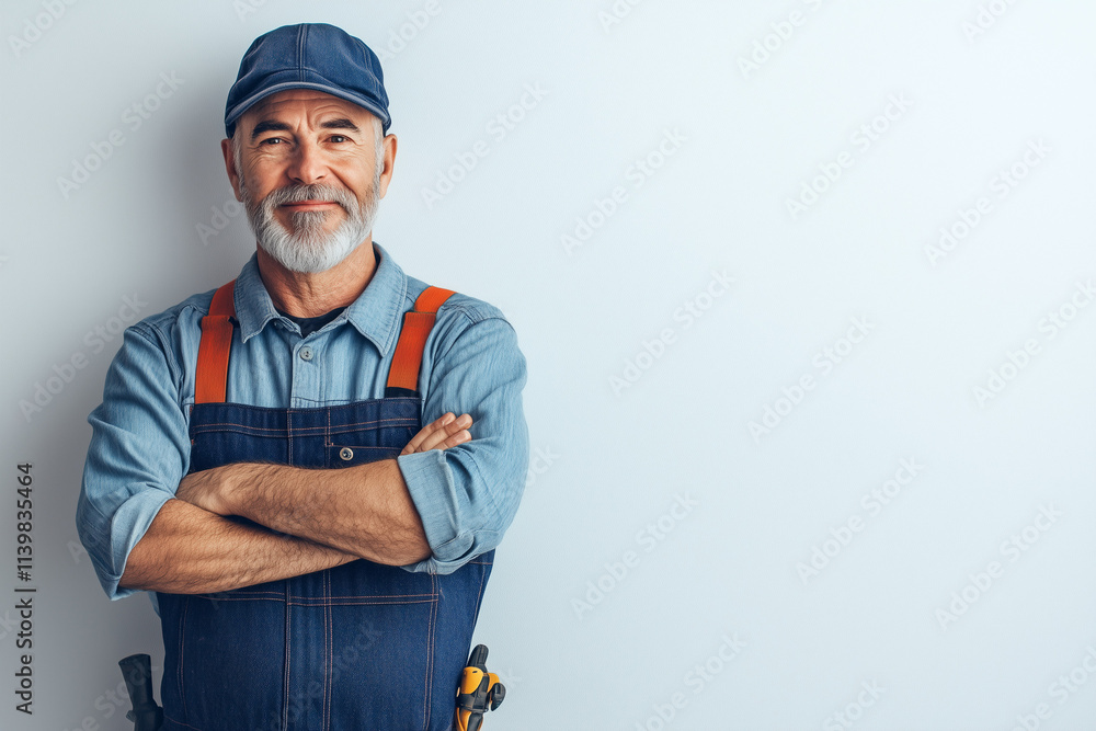 Plumber with white background. Plumber with white background.
