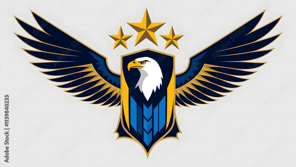 Obraz premium Flying style regal eagle